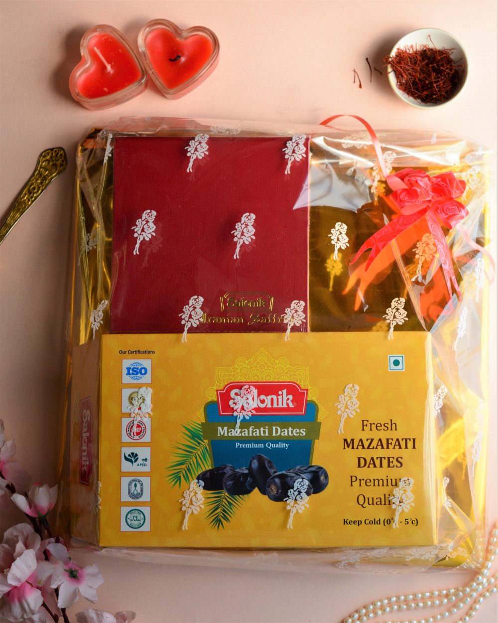 Salonik Diwali Combo pack saffron dates